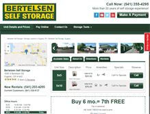 Tablet Screenshot of bertelsenselfstorage.com